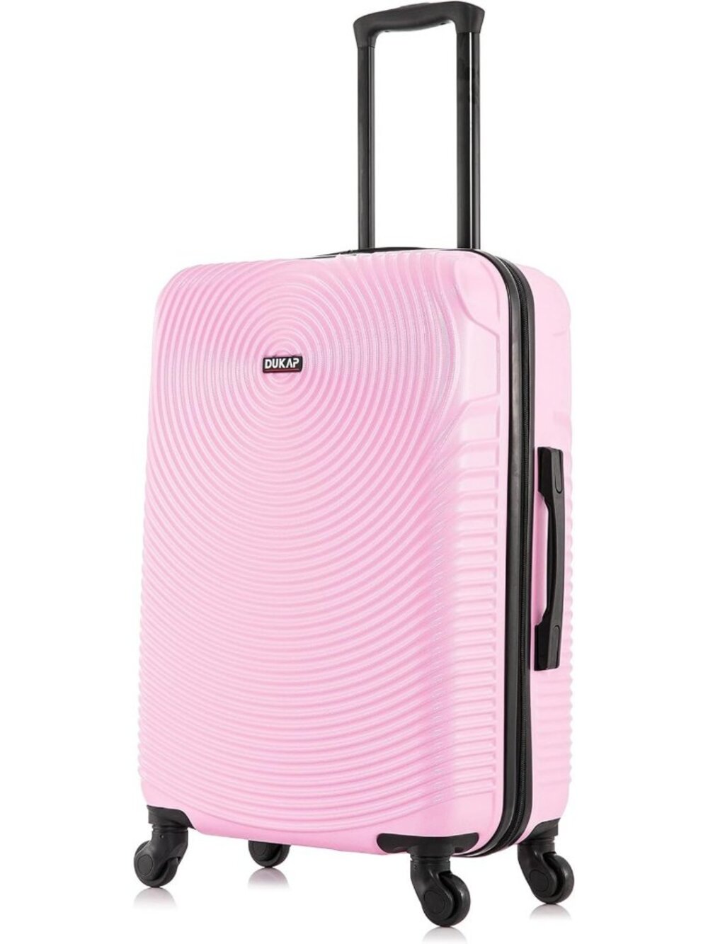 Durable 24-Inch Pink Hardside Luggage | Lightweight Spinner Wheels Travel Bag